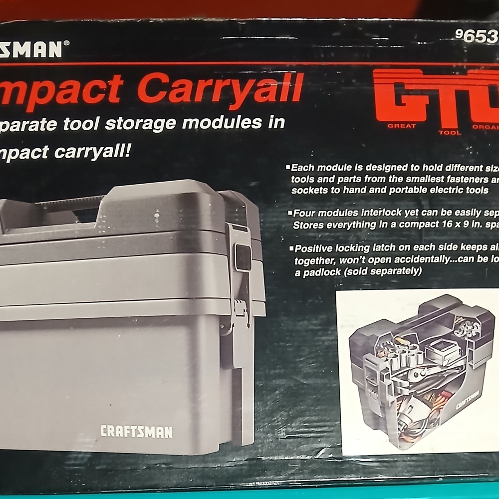 Craftsman Compact Carryall Tool Box - Gray